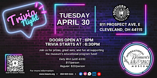 3rd Annual Trivia Night with IWASM and Southern Tier Brewing  primärbild