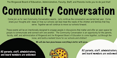 Ringwood Community Conversation - Event 2 primary image