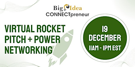 Virtual Rocket Pitch + Power Networking by CONNECTpreneur