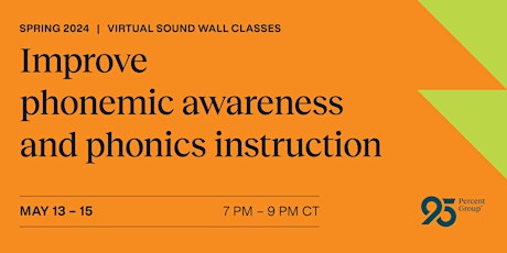 Sound Wall Classes May 13-15, 2024
