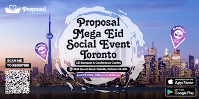 Imagem principal do evento Proposal Mega Muslim Singles EID Social & Speed Dating Event in Toronto