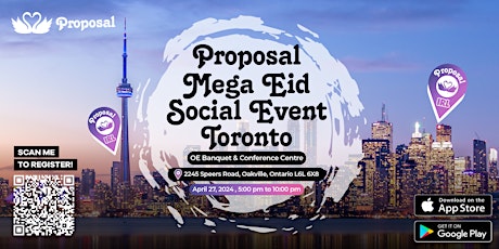 Proposal Mega Muslim Singles EID Social Event in Toronto