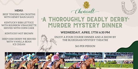 "A Thoroughly Deadly Derby" Murder Mystery Dinner