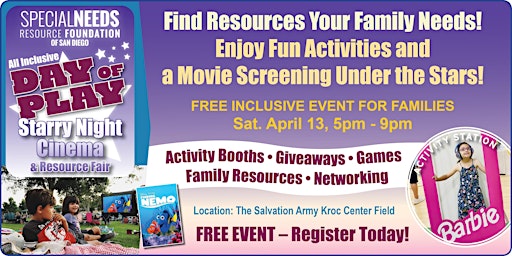 All-Inclusive Day of Play: Starry Night Cinema & Resource Fair! primary image