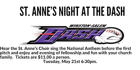 St. Anne's Night at the Dash