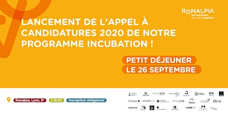 Image principale de Petit déjeuner Lyon : Lancement Appel à projets Incubation