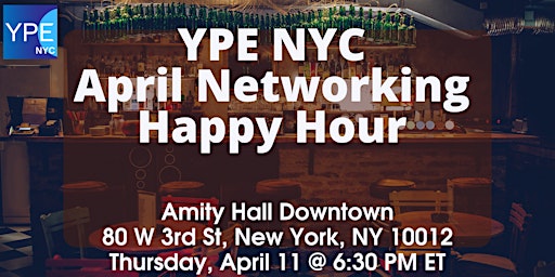 Imagen principal de YPE NYC April Happy Hour