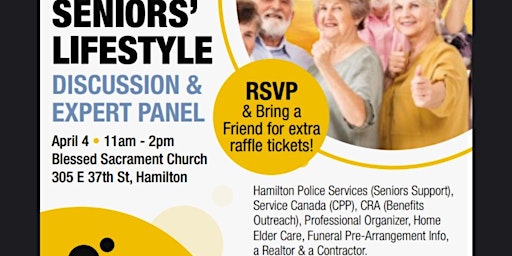 Seniors' Lifestyle Discussion and Expert Panel primary image