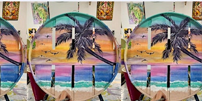 Imagen principal de Palm Tree on Bushel lid: Gambrills , Nando's  with Artist Katie Detrich!