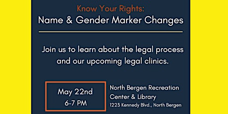 Know Your Rights: Name & Gender Marker Change Workshop