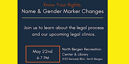 Immagine principale di Know Your Rights: Name & Gender Marker Change Workshop 