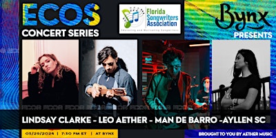 Image principale de Ecos Concert Series: Lindsay Clarke, Ayllen SC, Man De Barro, Leo Aether.