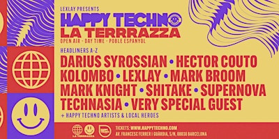 Hauptbild für HappyTechno Open Air / Daytime with Darius Syrossian, Lexlay