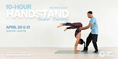 10-Hour Handstand Teacher Training with Ricardo Sosa primary image