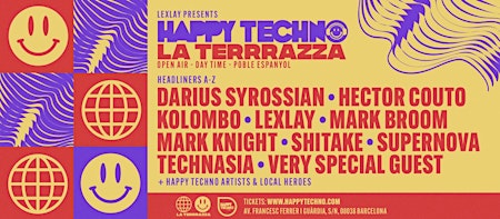 Imagem principal do evento HappyTechno Open Air / Daytime with Kolombo, Lexlay