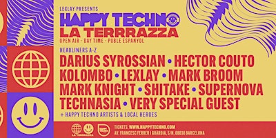 *CLOSING PARTY* HappyTechno Open Air / Daytime with Very Special Guest TBA primary image