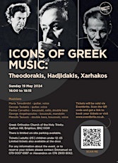 Icons of Greek Music: Theodorakis, Hadjidakis, Xarhakos