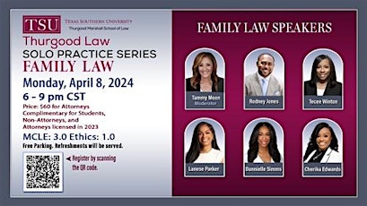 2024 Family Law - Solo Practitioners' CLE Series