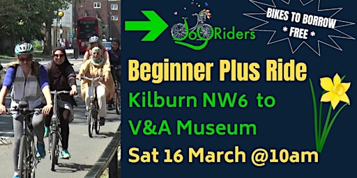 JoyRiders Beginners Plus Ride: South Kilburn to V&A Museum primary image
