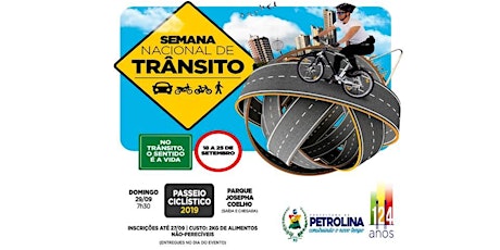 Imagem principal do evento Passeio Ciclístico Projeto Vida No Trânsito  "Respeito é Sinal Verde para a Vida"