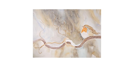 Imagem principal de Snow Bird Watercolor Painting Class