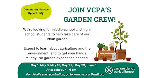 Garden Crew - Afterschool Program (Grades 6-12) primary image