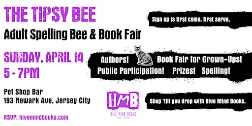 The Tipsy Bee: Adult Spelling Bee & Book Fair primary image