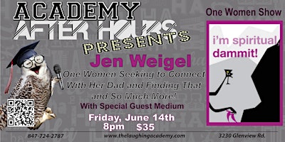 Imagem principal do evento I'm Spiritual Damnit!  Jen Weigel's One-Woman Show!