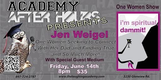 Imagem principal de I'm Spiritual Damnit!  Jen Weigel's One-Woman Show!