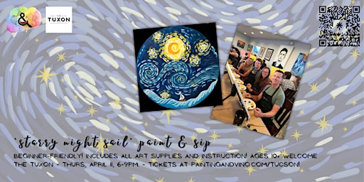 ‘Starry Night Sail’ Paint and Sip at The Tuxon  primärbild