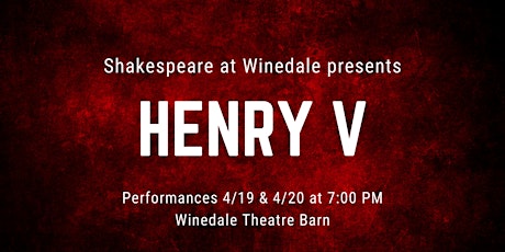 4/19 - Henry V