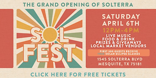 Imagen principal de SolFest - The Grand Opening of Solterra