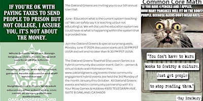 5th Annal Oakland Greens Education Townhall primary image
