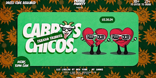 Cabros Chicos Ferxxo Tribute - 18+ Latin & Reggaetón Dance Party primary image