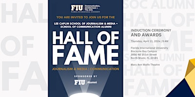 FIU LCSJM + SOC Alumni Hall of Fame primary image