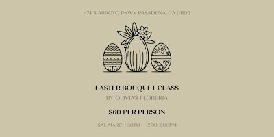 Image principale de Easter Bouquet Class