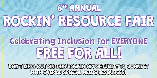 Primaire afbeelding van We Rock the Spectrum's Rockin' Resource Fair 2024!