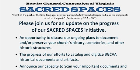 SACRED SPACES Webinar primary image