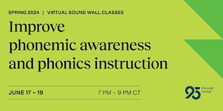 Sound Wall Classes June 17-19, 2024