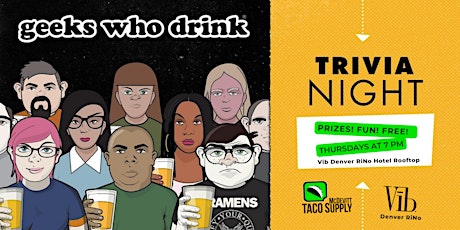 Geeks Who Drink Trivia | RiNo Rooftop Bar & Restaurant