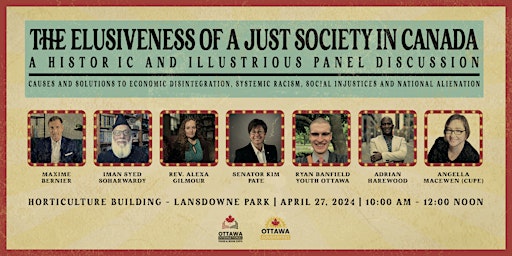 Imagem principal de Elusiveness of a Just Society in Canada: Causes and Solutions  | Panel