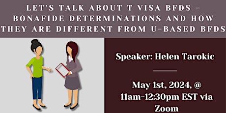 Let’s talk about T visa BFDs and how they are different from U-based BFDs