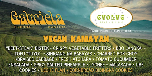 Primaire afbeelding van March Vegan Kamayan -  Gabriela: Filipina Kantina x Evolve Bake Shop