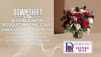 Imagen principal de Bloom and Brew - Bouquet Making Class