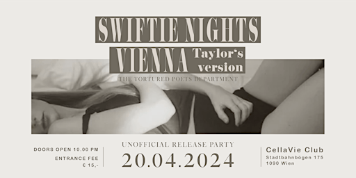 Hauptbild für SWIFTIE NIGHTS VIENNA | TTPD Unofficial Release Party (20.04.24)