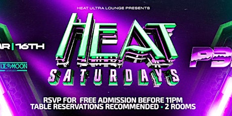 Primaire afbeelding van ROLLING LOUD AFTER PARTY @  #HEATSATURDAYS W/SPECIAL GUEST + SITHLORDCHAMBA