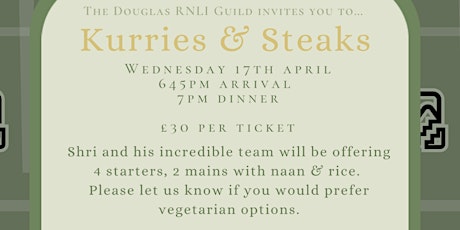 Kurries & Steaks for Douglas RNLI