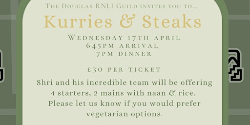 Image principale de Kurries & Steaks for Douglas RNLI