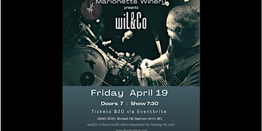 Image principale de WiL&Co Live at Marionette Winery  Lounge