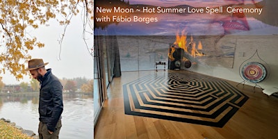 Imagem principal do evento New Moon ~ Hot Summer Love Spell Ceremony with Fábio Borges